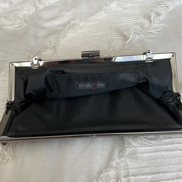 Style & Co grey snakeskin mini purse - Picture 3 of 3